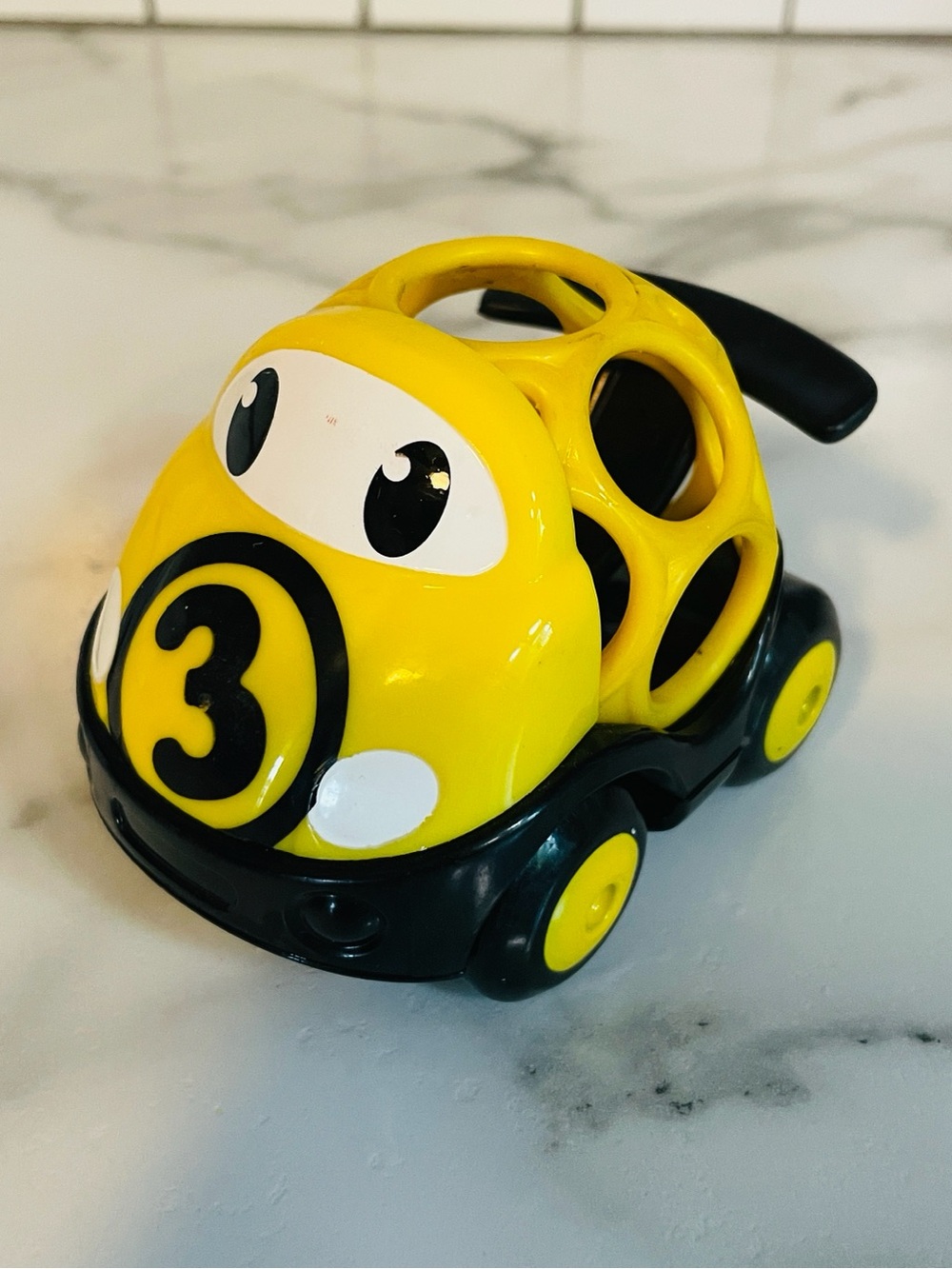 O’Ball Go Grippers Car - #3 Yellow Race Car